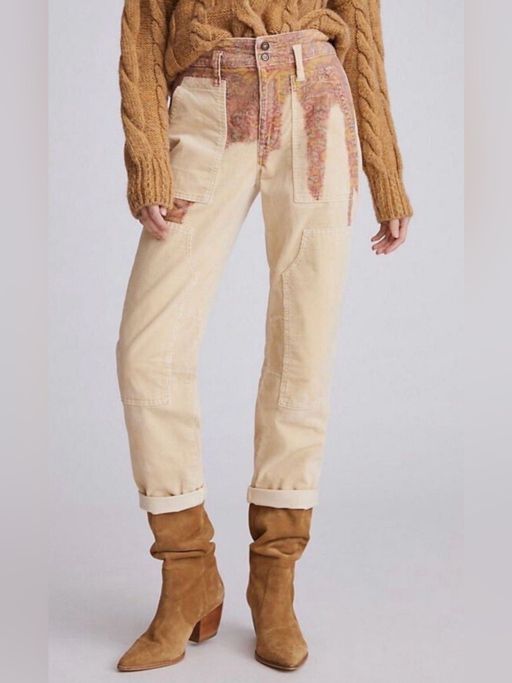 Pilcro Cream The Wanderer Jeans